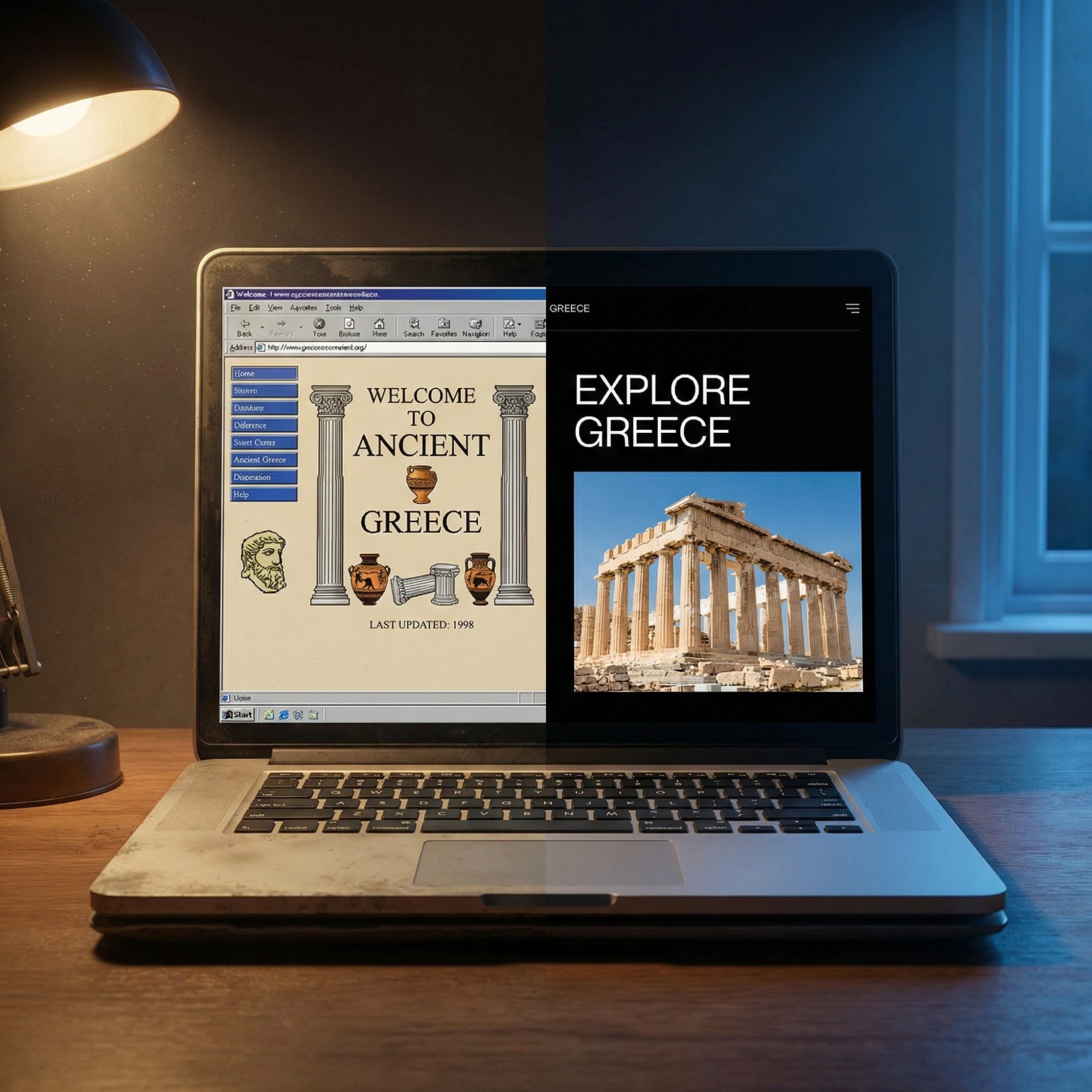 Before after website Greece