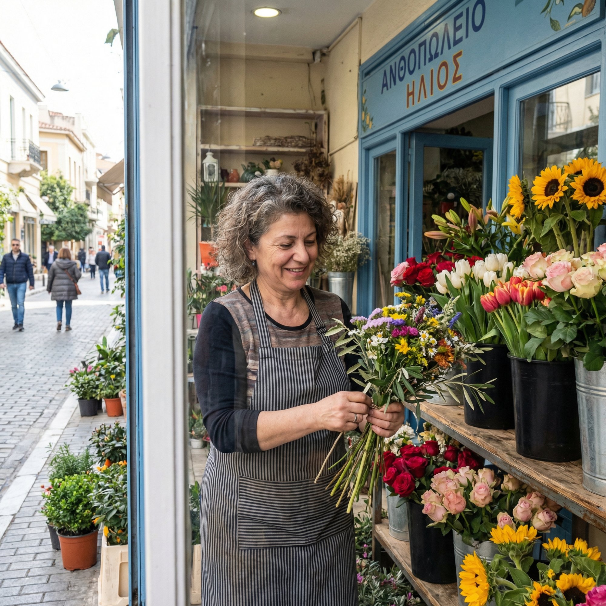 Greek florist Athens